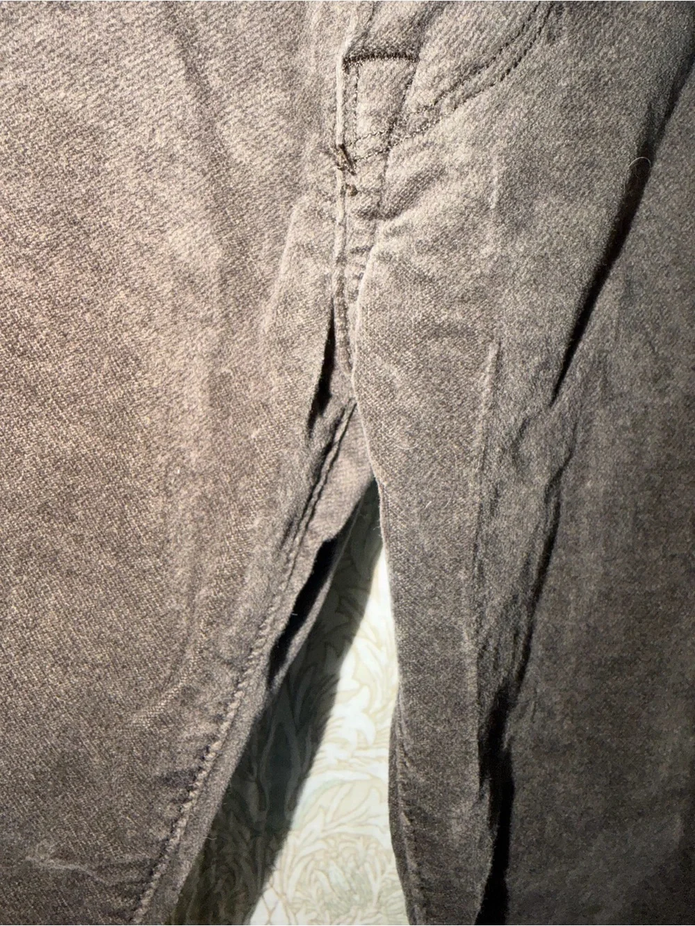 34 heritage Men's Brown velvet Pants - Classic Casual Fit 36/30